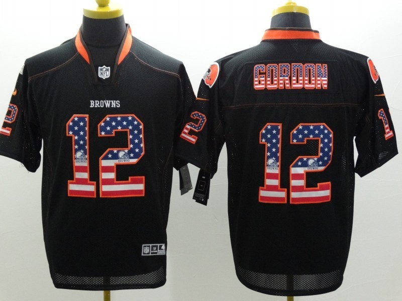 Men's Cleveland Browns Josh Gordon #12 Black Jersey